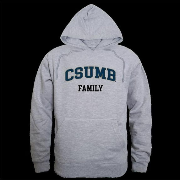 W Republic California State University, Monterey Bay Otters Family Hoodie, Heather Grey - Medium