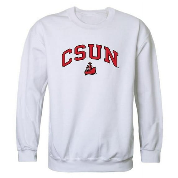W Republic 541-166-WHT-02 California State University Northridge Campus Crewneck T-Shirt, White - Medium