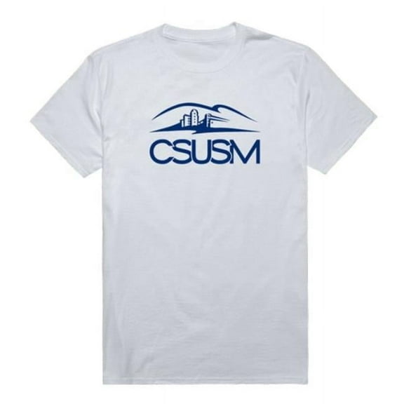 W Republic  California State University San Marcos Cougars Institutional T-Shirt, White - Extra Large