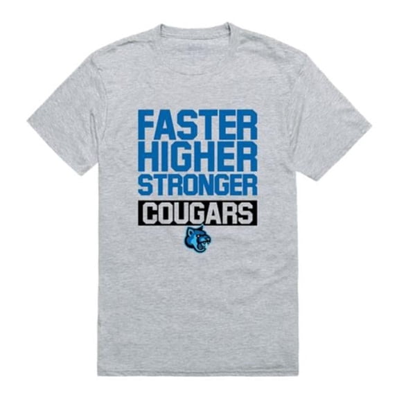 W Republic California State University San Marcos Cougars Workout T-Shirt, Heather Grey - Small
