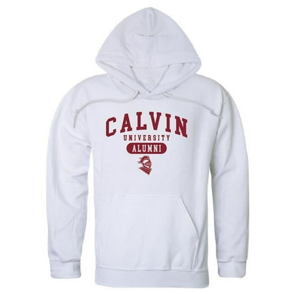 W Republic Calvin University Knights Alumni Hoodie, White - Small