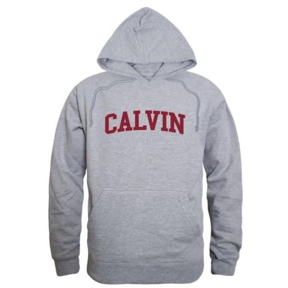 W Republic Calvin University Knights Game Day Hoodie, Heather Grey - Extra Large
