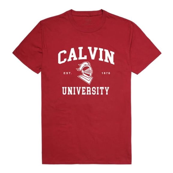 W Republic  Calvin University Knights Seal College T-Shirt, Cardinal - Small