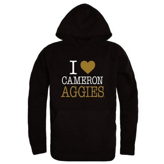 W Republic Cameron University Aggies I Love Hoodie, Black - Large