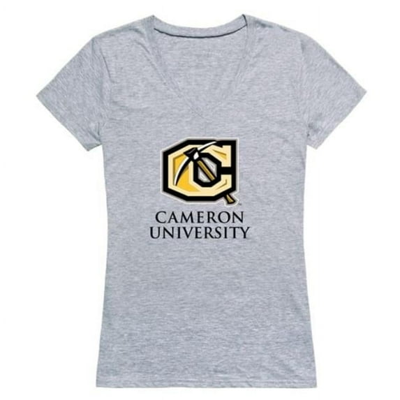 W Republic Cameron University Aggies Women Seal T-Shirt, Heather Grey - Large