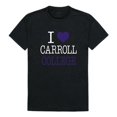 thumbnail image 1 of W Republic  Carroll College Saints I Love T-Shirt, Black - Large, 1 of 1