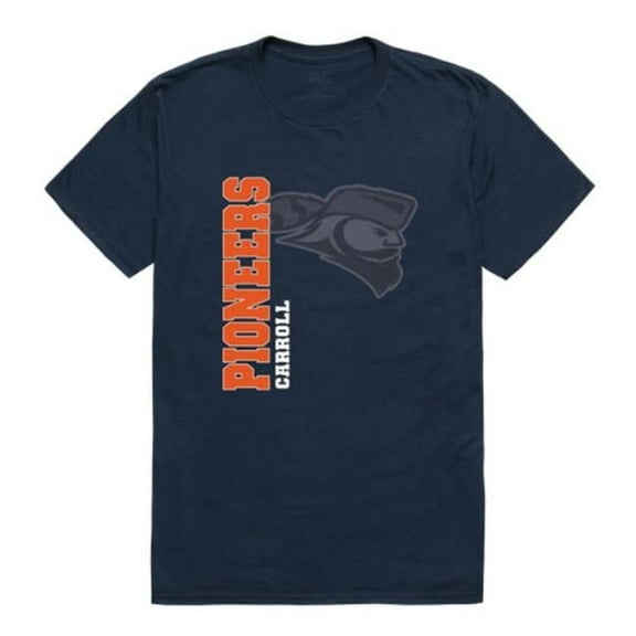 W Republic  Carroll University Pioneers Ghost College T-Shirt, Navy - Medium