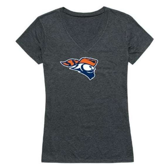W Republic Carroll University Pioneers Women Cinder T-Shirt, Heather Charcoal - Large