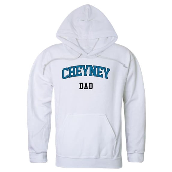 W Republic Cheyney University Wolves Dad Hoodie, White - Extra Large