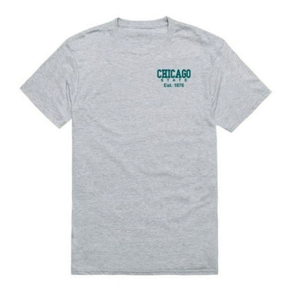 W Republic Chicago State University Cougars Practice T-Shirt, Heather Grey - 2XL