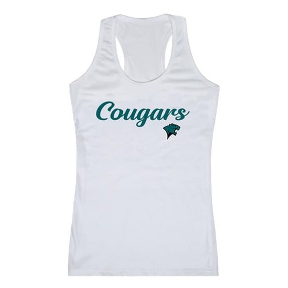 W Republic Chicago State University Cougars Script Tank Top, White - 2XL