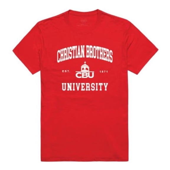 W Republic Christian Brothers University Buccaneers Seal College T-Shirt, Red - Medium