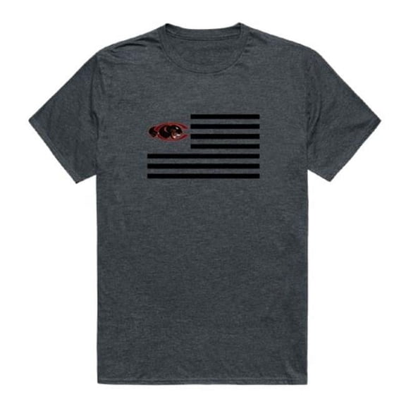 W Republic Claflin University Panthers Flag T-Shirt, Heather Charcoal - 2XL