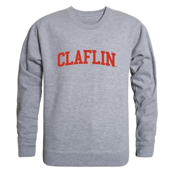 W Republic Claflin University Panthers Game Day Crewneck Sweatshirt, Heather Grey - Extra Large