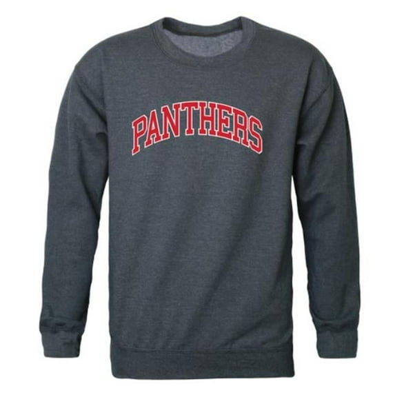 W Republic Clark Atlanta University Panthers Campus Crewneck Sweatshirt, Heather Charcoal - Small