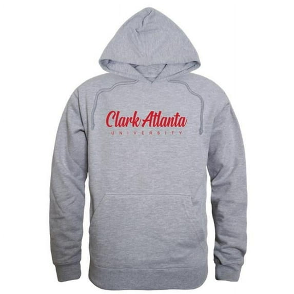 W Republic Clark Atlanta University Panthers Script Hoodie, Heather Grey - Large