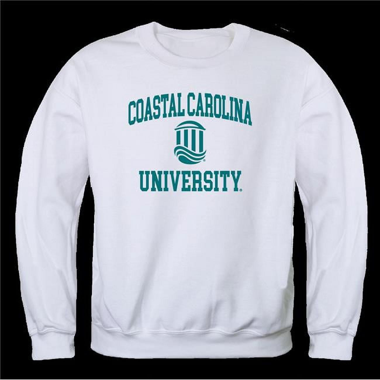 W Republic Coastal Carolina University Chanticleers Seal Crewneck Sweatshirt White Small Walmart