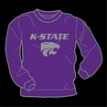 thumbnail image 1 of W Republic College Crew-Neck Kansas State- Purple - Large, 1 of 2
