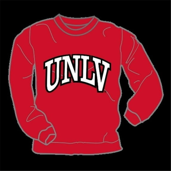 W Republic College Crew-Neck Nevada Las Vegas University- Red - Small