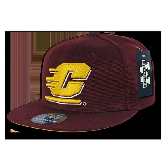 W Republic College Snapback Central Michigan University- Maroon