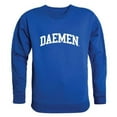 thumbnail image 1 of W Republic  Daemen University Wildcats Arch Crewneck Sweatshirt, Royal - Small, 1 of 1