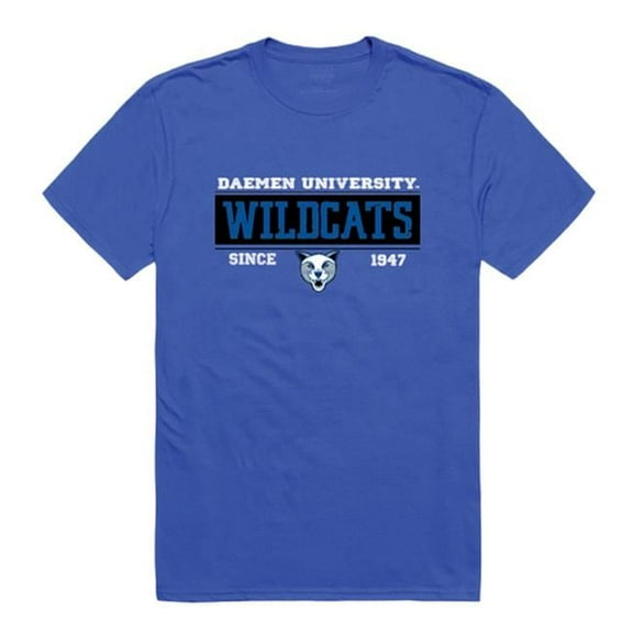 W Republic  Daemen University Wildcats College Established T-Shirt, Royal - Extra Large
