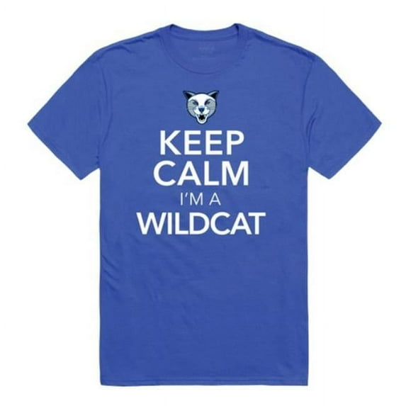 W Republic Daemen University Wildcats Keep Calm T-Shirt, Royal - Extra Large