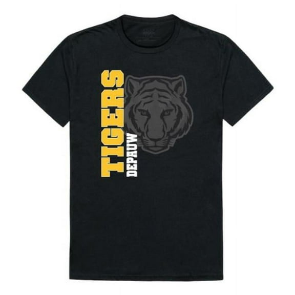 W Republic  DePauw University Tigers Ghost College T-Shirt, Black - Medium