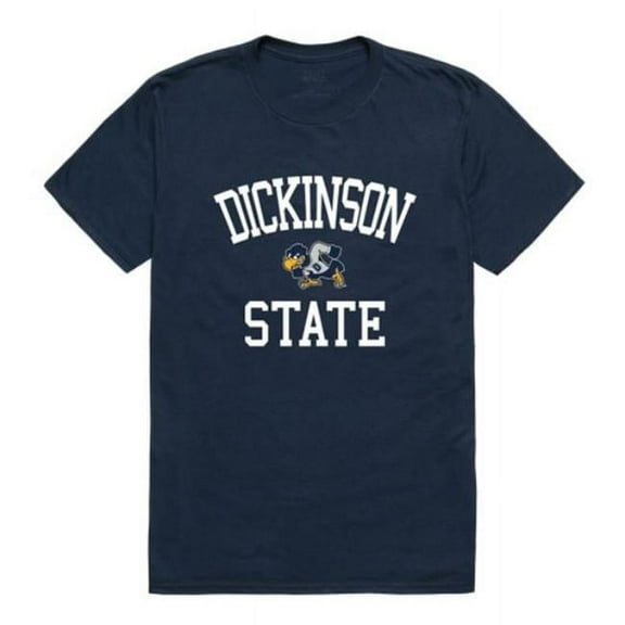 W Republic Dickinson State University Blue Hawks Arch T-Shirt, Navy - Large