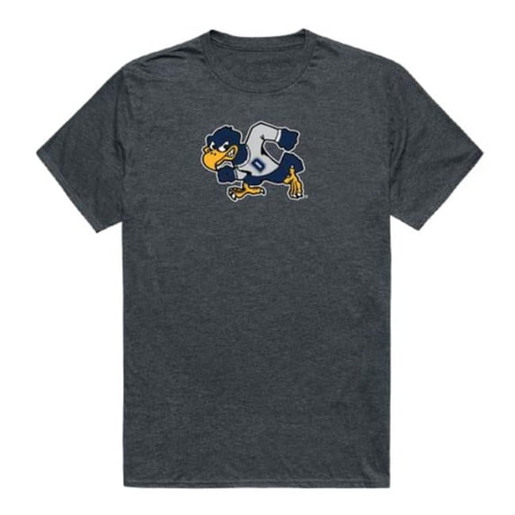 W Republic Dickinson State University Blue Hawks Cinder College T-Shirt, Heather Charcoal - Medium