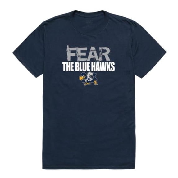 W Republic Dickinson State University Blue Hawks Fear College T-Shirt, Navy - 2XL