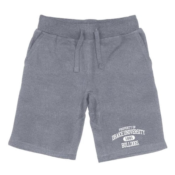 W Republic Drake University Mens Property Shorts, Heather Gray - Extra Large