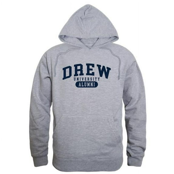 W Republic Drew University Rangers Alumni Hoodie, Heather Grey - Extra Large