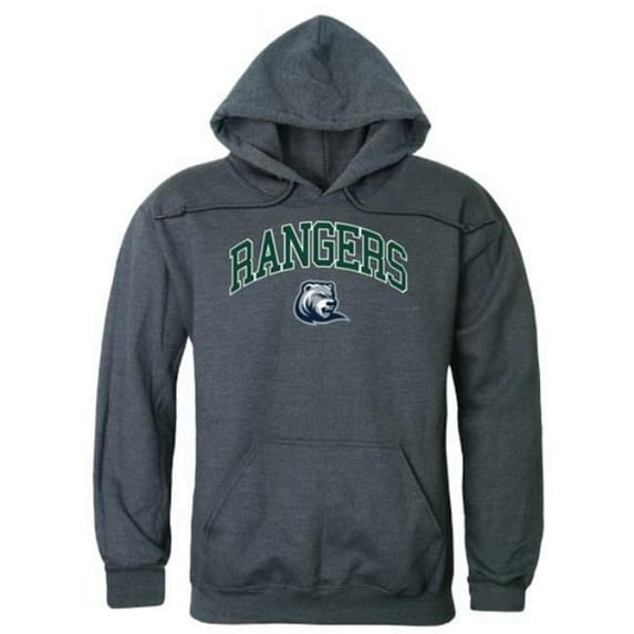 W Republic Drew University Rangers Campus Hoodie, Heather Charcoal - 2XL