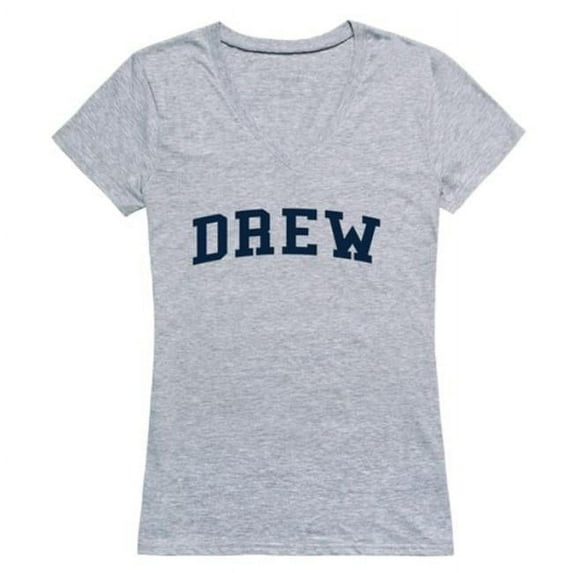 W Republic Drew University Rangers Game Day Women T-Shirt, Heather Grey - 2XL