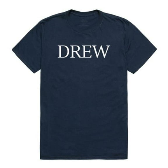 W Republic  Drew University Rangers Institutional T-Shirt, Navy - Large