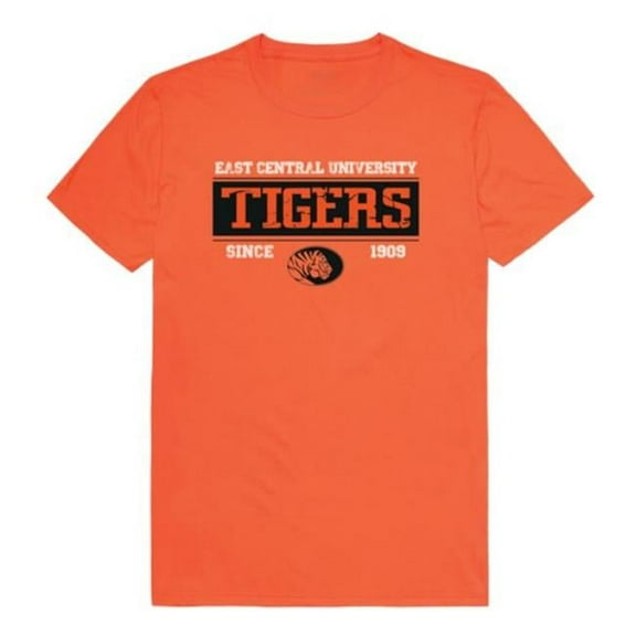 W Republic East Central University Tigers College Established T-Shirt, Orange - Extra Large