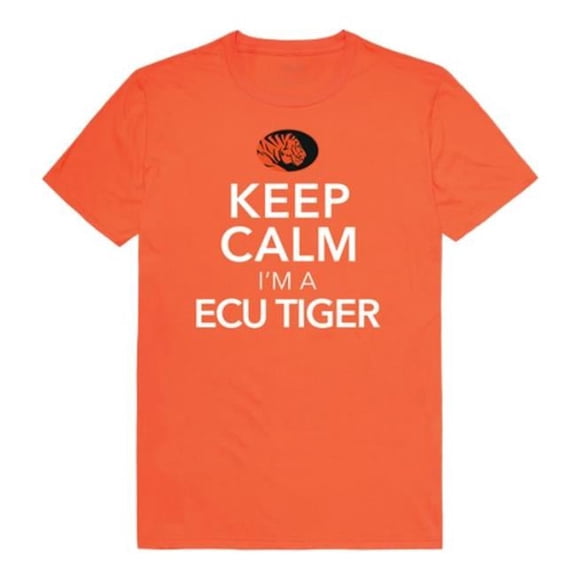 W Republic  East Central University Tigers Keep Calm T-Shirt, Orange - Small