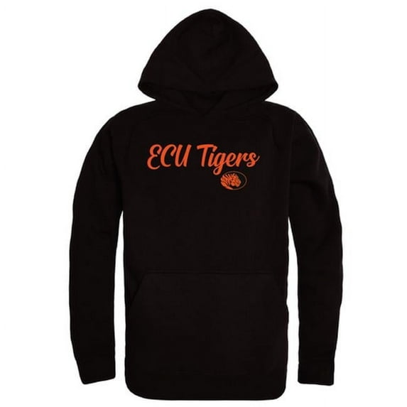 W Republic East Central University Tigers Script Hoodie, Black - Medium