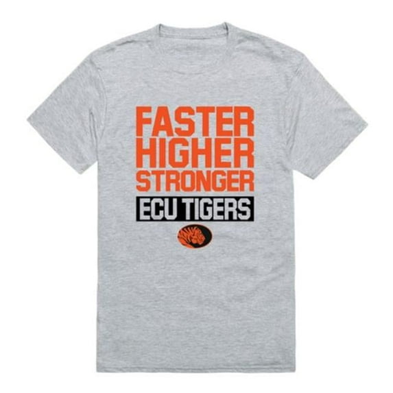 W Republic East Central University Tigers Workout T-Shirt, Heather Grey - Medium