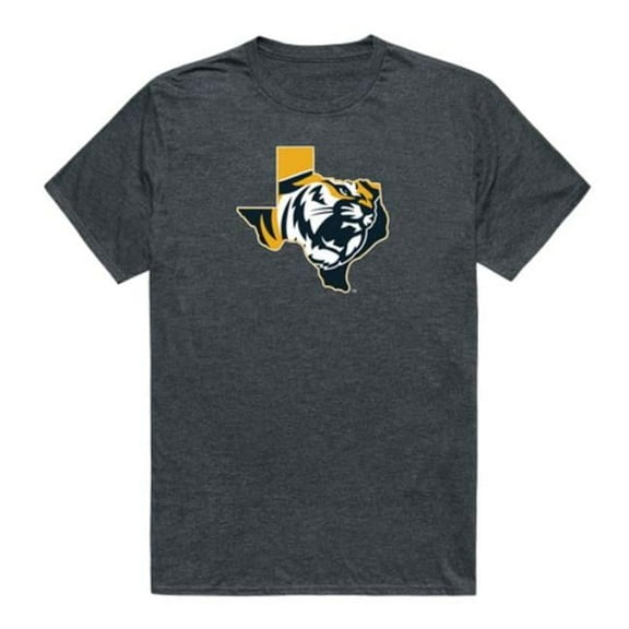 W Republic East Texas Baptist University Tigers Cinder College T-Shirt, Heather Charcoal - Medium