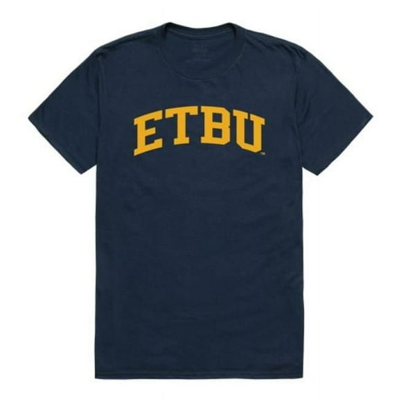 W Republic  East Texas Baptist University Tigers College T-Shirt, Navy - Large