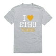 thumbnail image 1 of W Republic  East Texas Baptist University Tigers I Love T-Shirt, Heather Grey - 2XL, 1 of 1