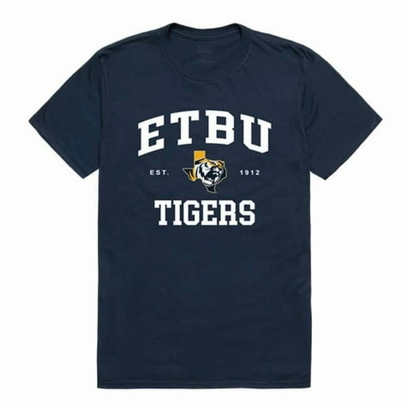 W Republic East Texas Baptist University Tigers Seal College T-Shirt, Navy - 2XL