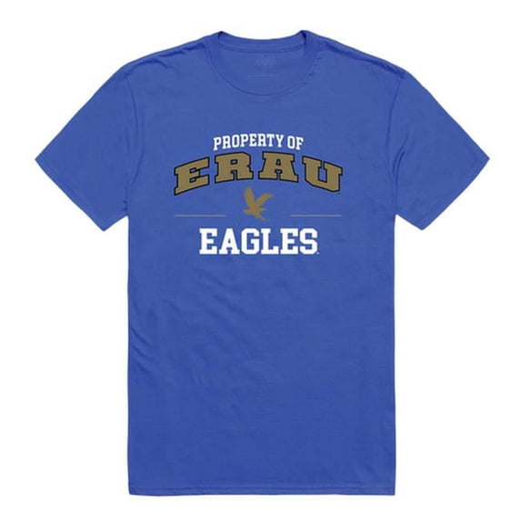 W Republic Embry-Riddle Aeronautical University Property T-Shirt, Royal Blue 3 - Large