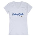 thumbnail image 1 of W Republic  Embry-Riddle Aeronautical University Script T-Shirt for Women, White - Extra Large, 1 of 1