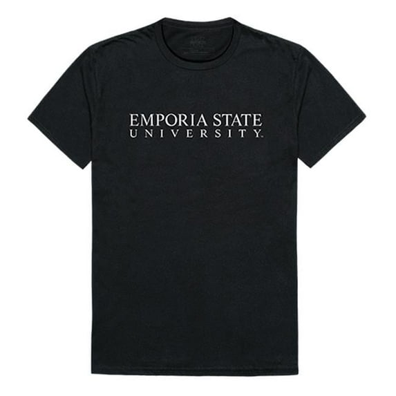W Republic Emporia State University Institutional T-Shirt, Black & White 2 - Small