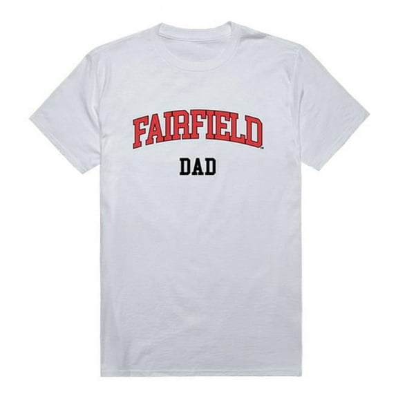 W Republic Fairfield University Stags College Dad T-Shirt, White - Large