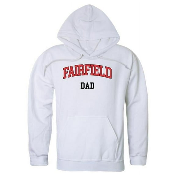 W Republic Fairfield University Stags Dad Hoodie, White - Small