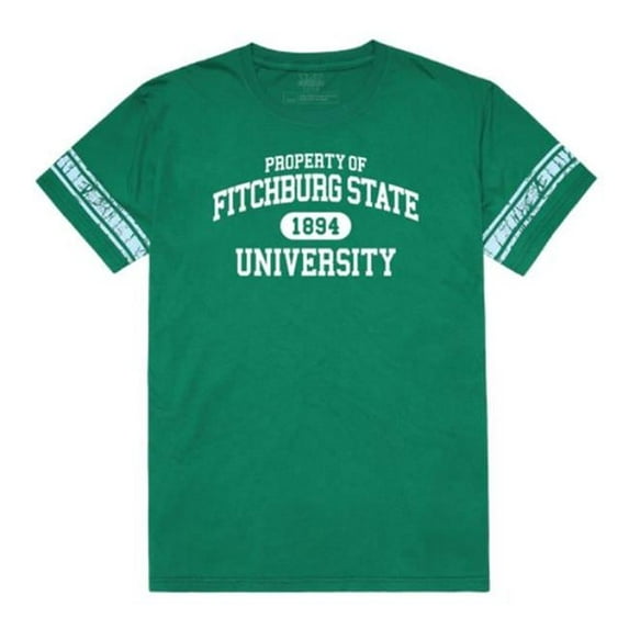 W Republic Fitchburg State University Falcons Property Football T-Shirt, Kelly - Small